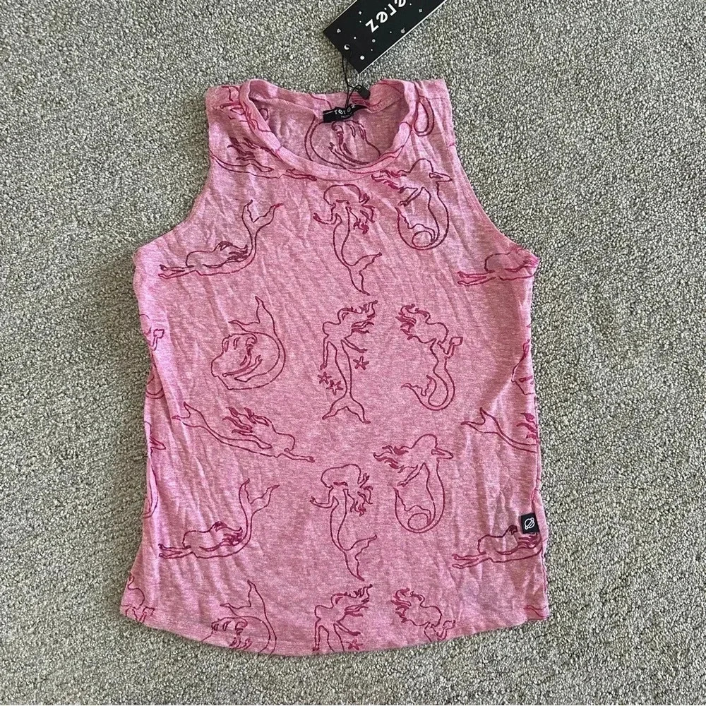 TEREZ Girls‎ Pink Mermaid Tank Size Medium